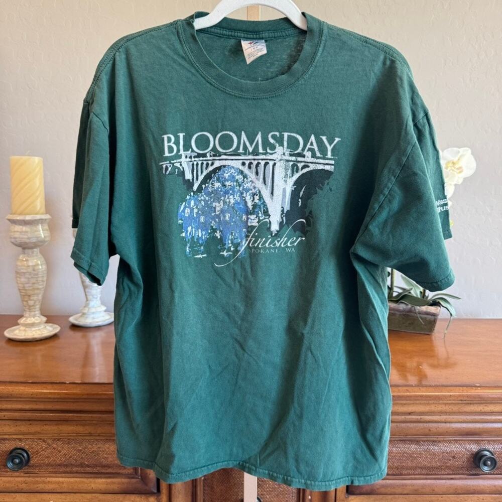 Bloomsday Finisher Spokane WA Vintage Race Tee Size Large